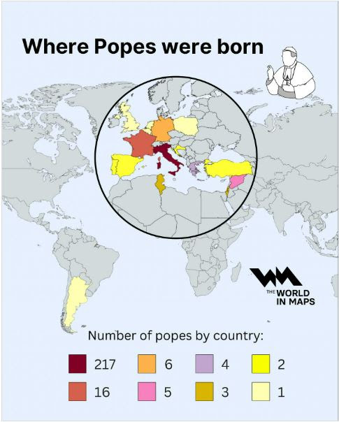 Dónde nacieron los Papas