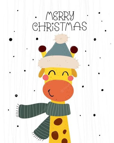 Christmas-Giraffe-Merry