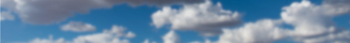 Decorative banner showing clouds.