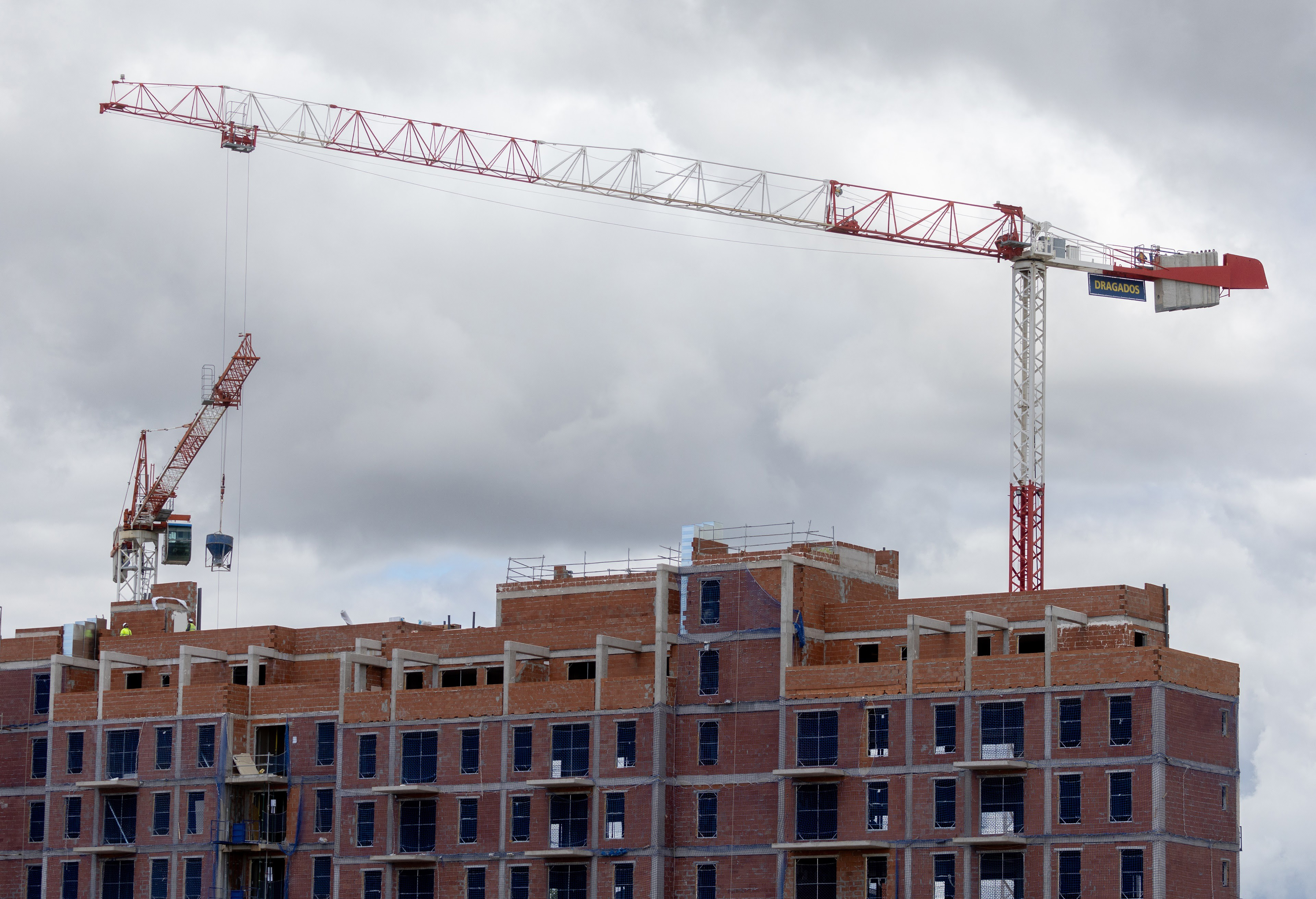 Obras en bloques de viviendas en Madrid (España)