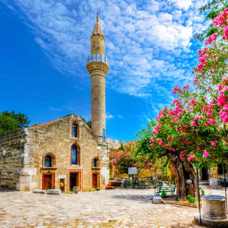 Kizilhisarli Mustafa Pasa Mosque in Bodrum Castle, Turkey