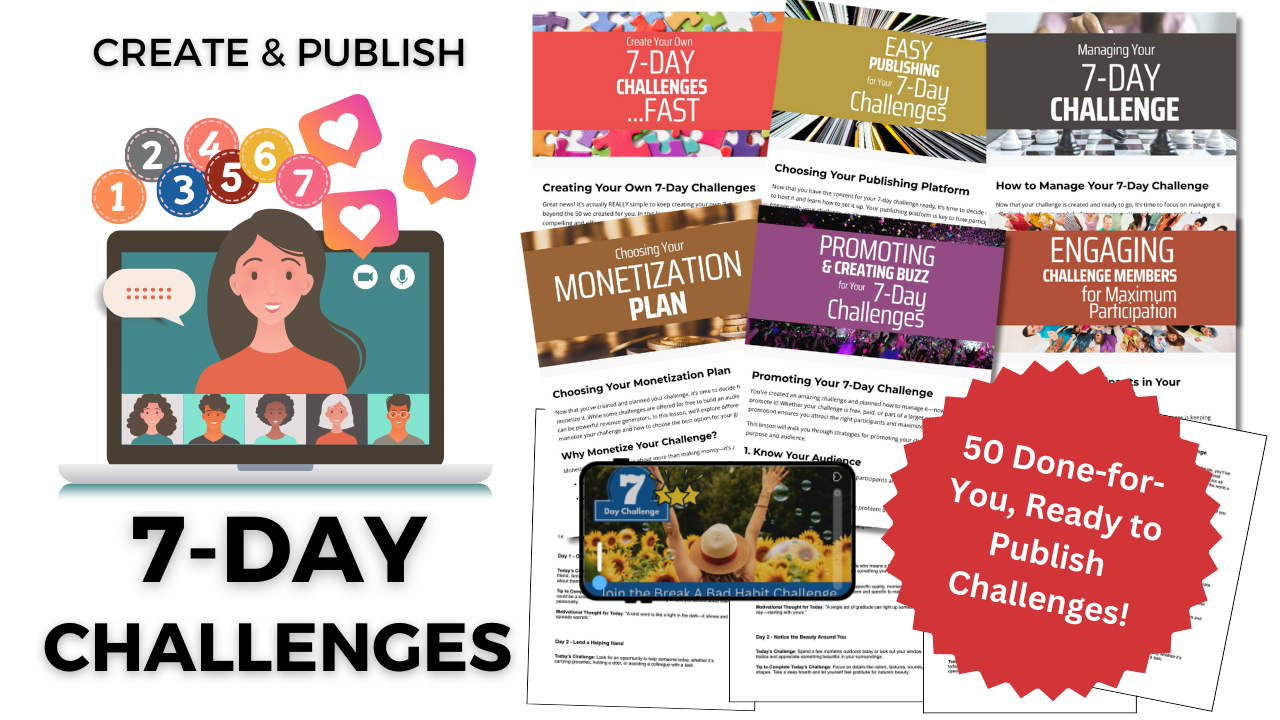 7 Day challenge Publishing Kit