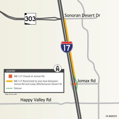 I-17 HV to SR 74 NB Jomax Closed