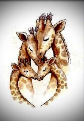 Giraffe-Heart-Love