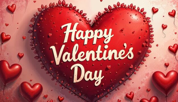 Happy valentine's day celebration