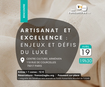 Les Rencontres YP Alumni de l'UGAB - Conférence "Artisanat et excellence : enjeux et défis du luxe"