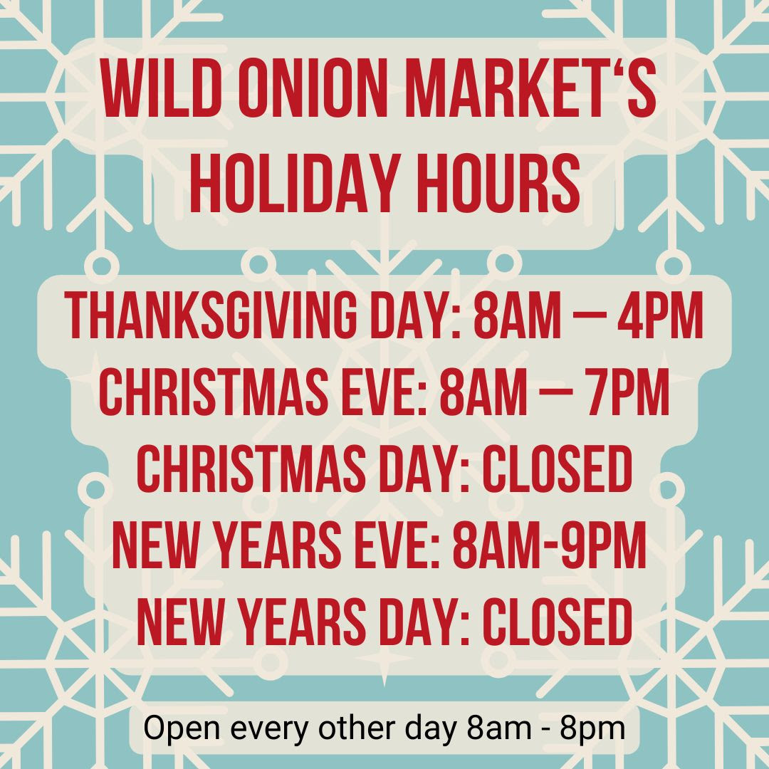 Holiday hours graphic