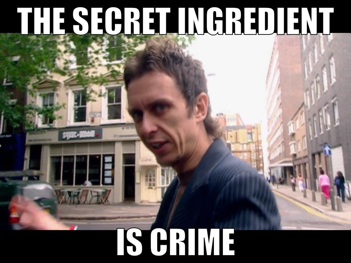 The secret ingredient is crime : r/MitchellAndWebb