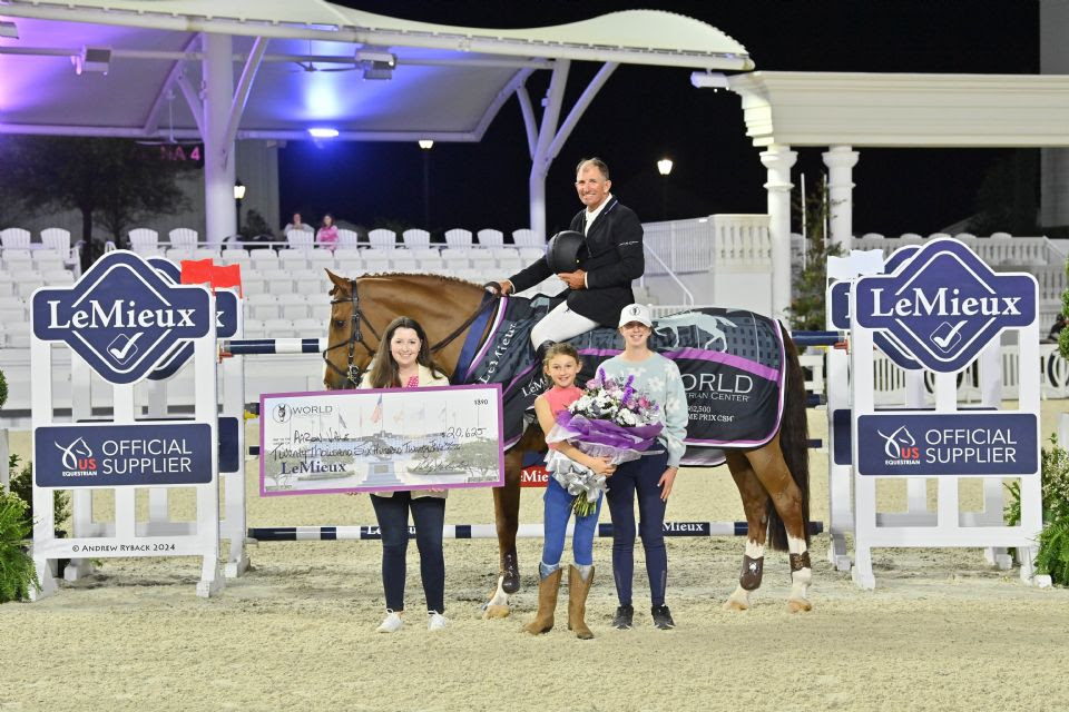 Aaron Vale and Carissimo 25 Best the Rest in the $62,500 LeMieux Grand Prix Qualifier CSI4* at World Equestrian Center – Ocala 4 2024 03 08 5619 aaron vale and carissimo 25 by andrew ryback w0a 0366e.jpeg