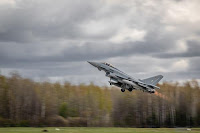 German Eurofighters patrol the Baltic skies from Latvia