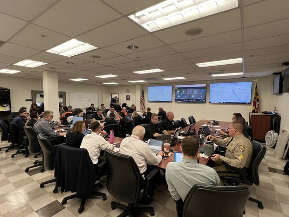 PBEX Unified Command at Maryland Department of Energy's Emergency Operations Center