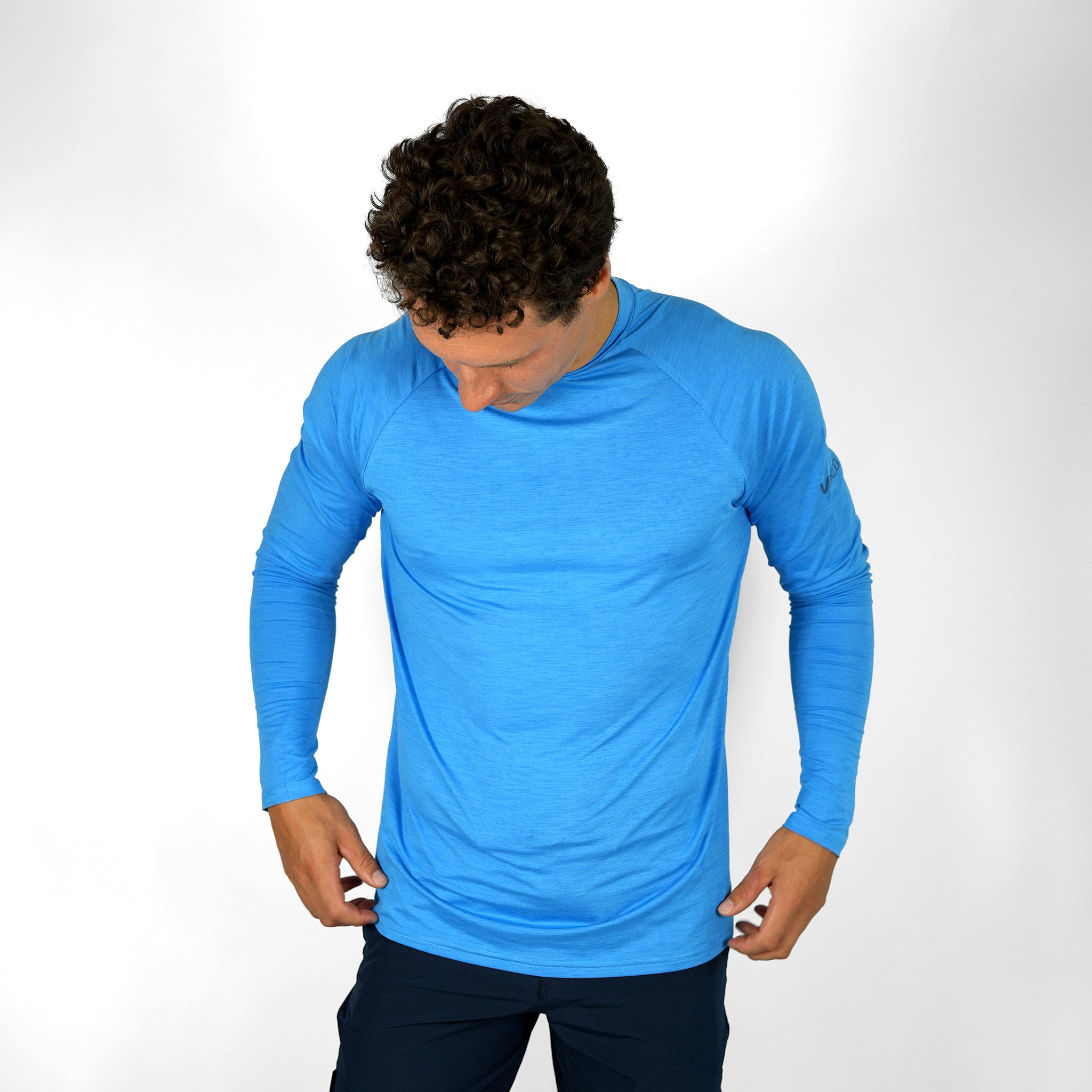 Image of UV Ocean Tech L/S Tee - Cyan