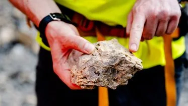 Porous Dolomite Rock With Cavities