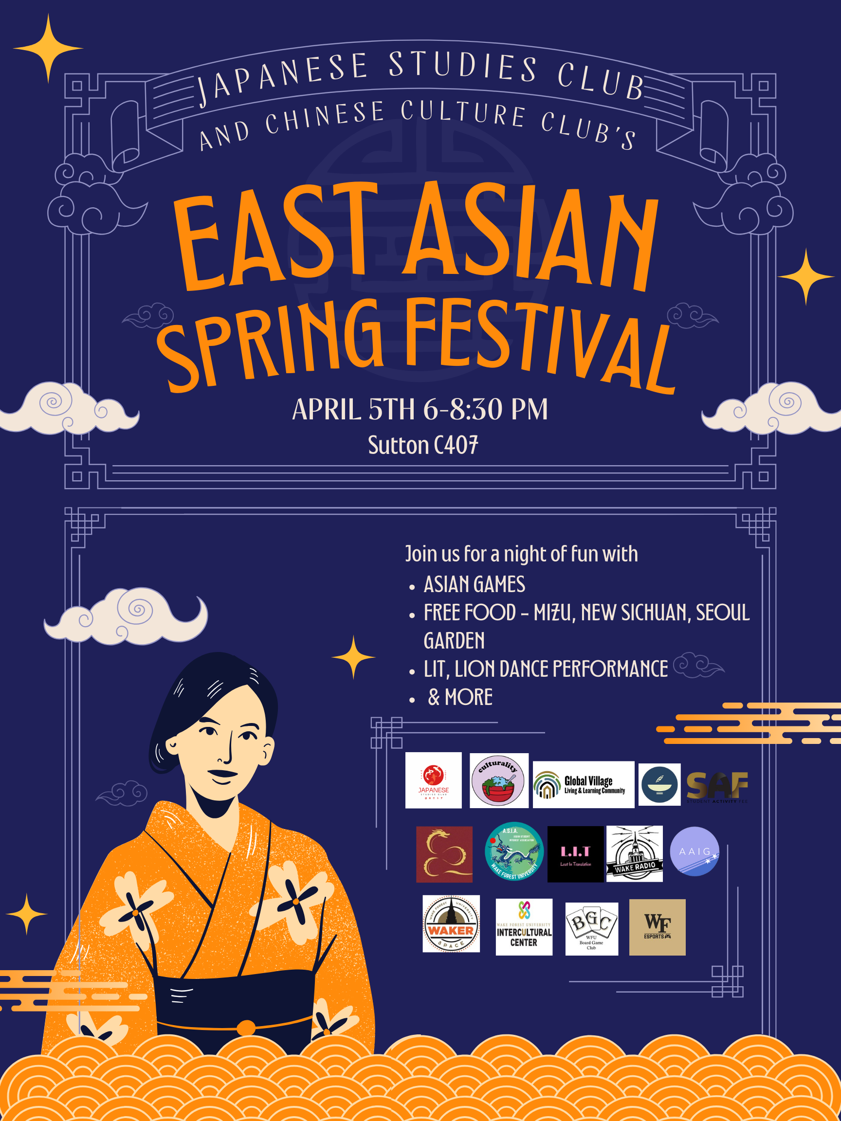 East Asian Spring Festival poster for April 5,2024