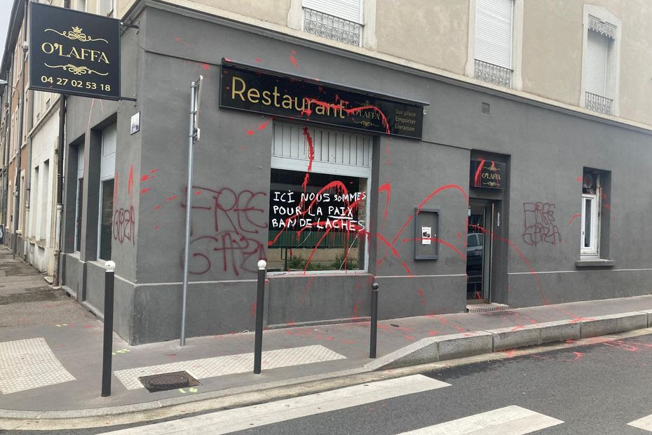 'On est angoissé, mais on va continuer et rouvrir', un restaurant casher vandalisé à Villeurbanne