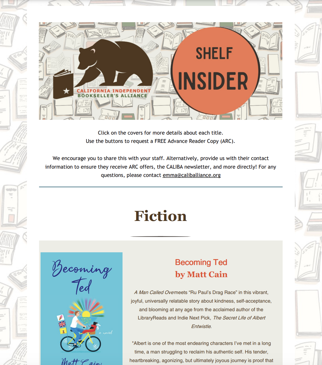 Screenshot of shelf insider