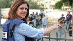 La giornalista Shireen Abu Akleh a Gerusalemme