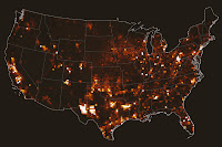 Map showing methane emissions from 2019