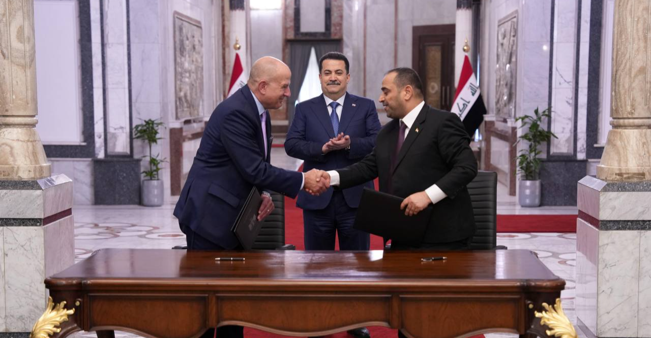 With the possibility of external financing, Iraq signs two memoranda of understanding with the United States on electricity and trade.