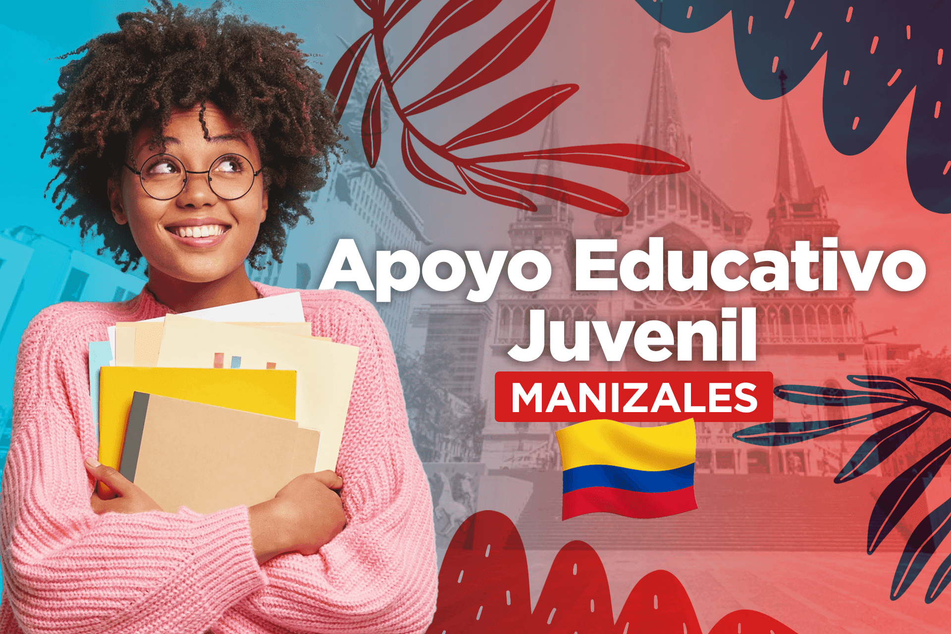 Portada de la convocatoria Apoyo Educativo Juvenil - Manizales