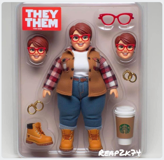 A joke "they/them" doll.