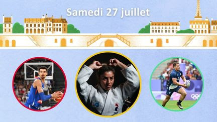 Programme des JO 2024 : Dupont vers une finale avec le rugby à 7, les débuts de Wembanyama, premiers espoirs de médailles en judo... Les rendez-vous olympiques du samedi 27 juillet