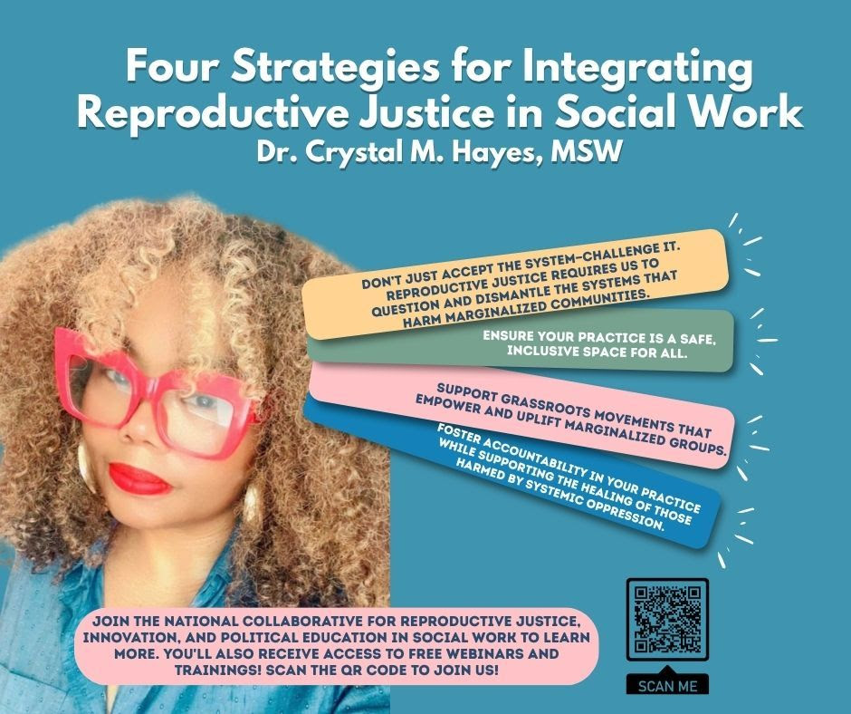 Join the National Collaborative for Reproductive Justice, Innovation, and Political Education in Social Work