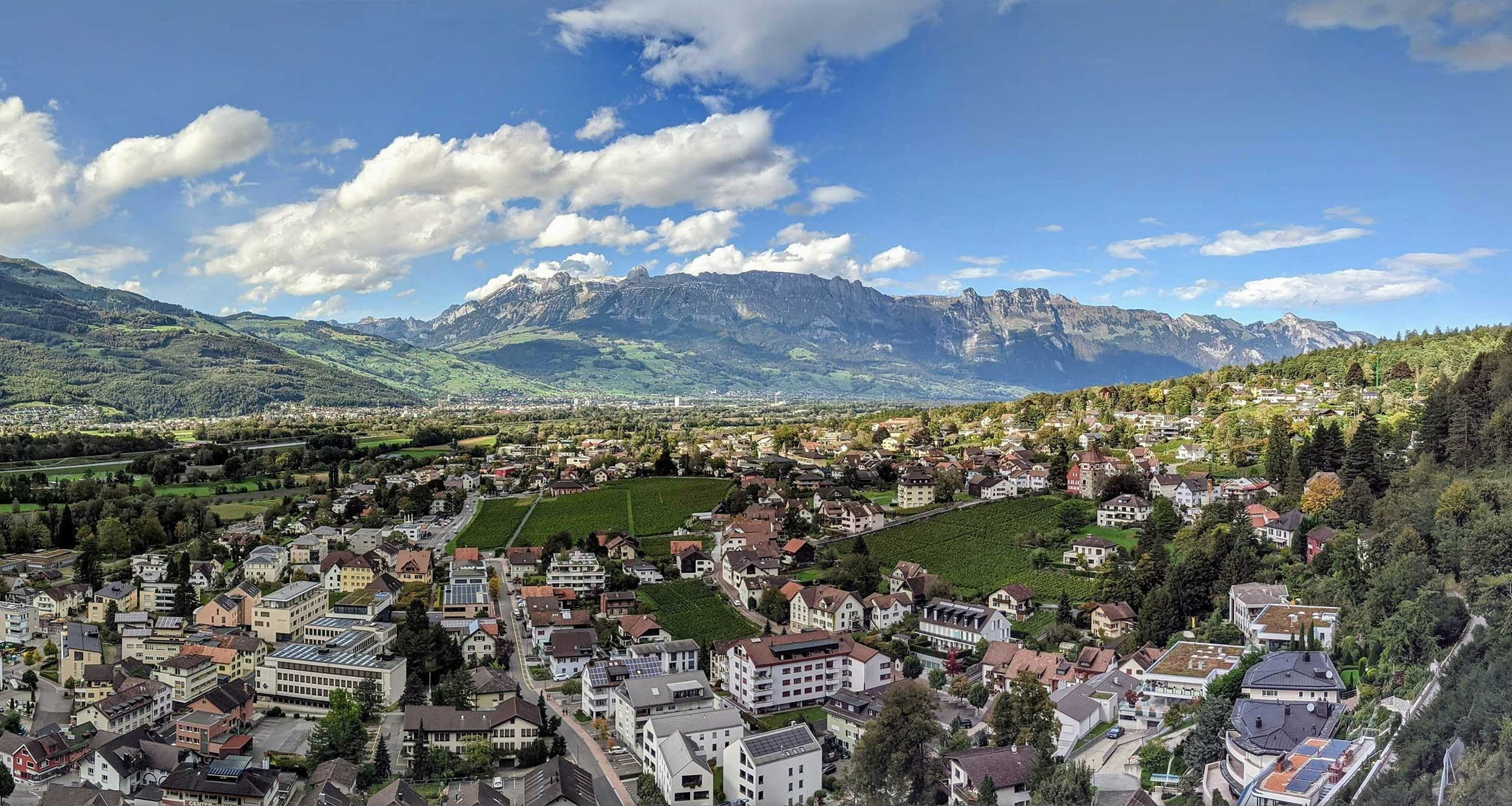 Vaduz, Liechtenstein skyline Vaduz, Liechtenstein skyline
