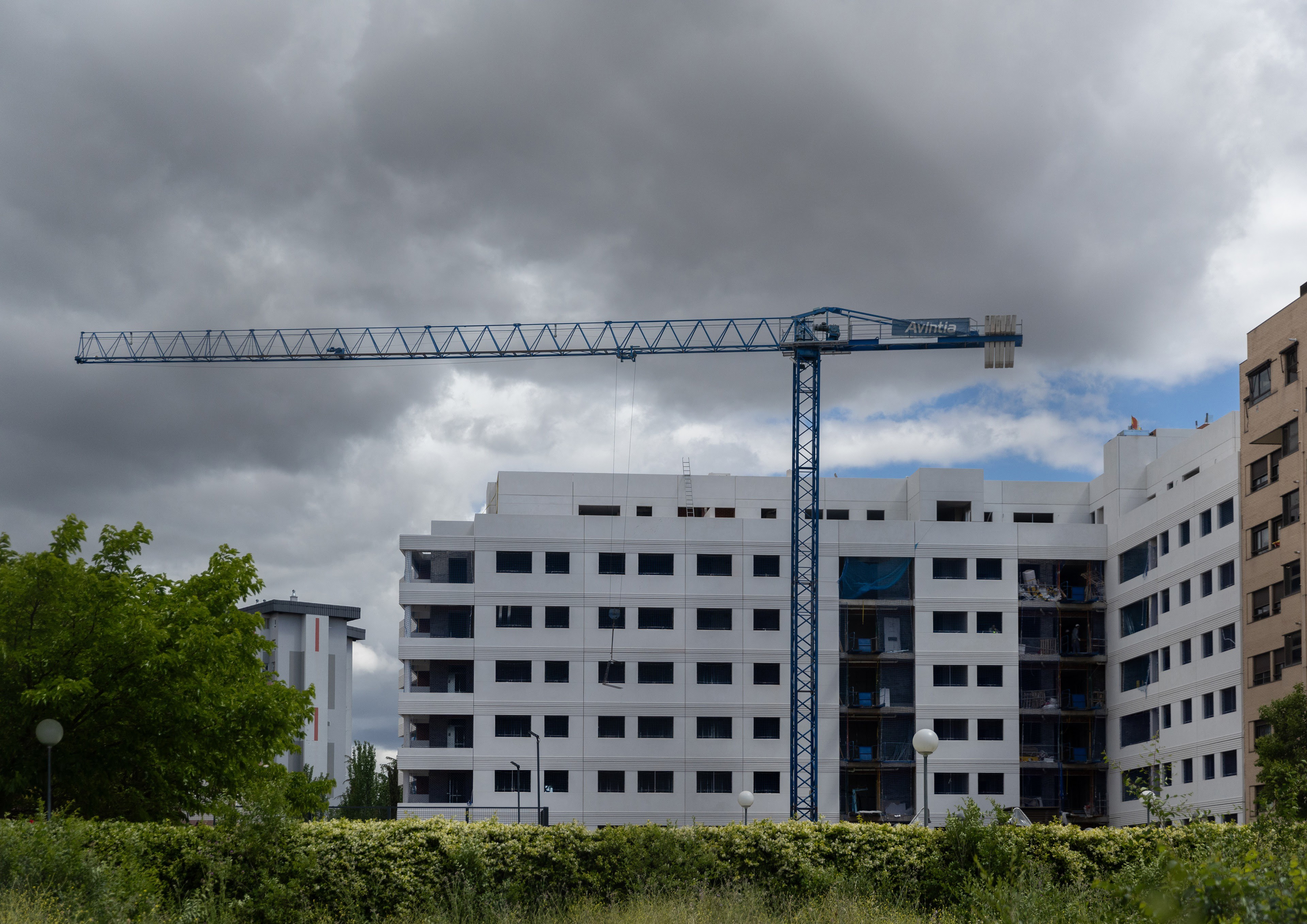 Obras en bloques de viviendas.