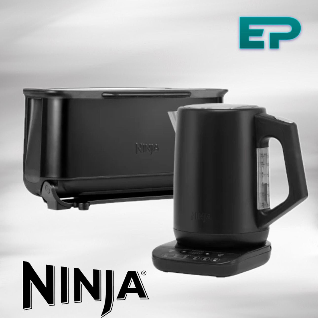 Image of WIN THIS NINJA BLACK KETTLE AND TOASTER SET #3