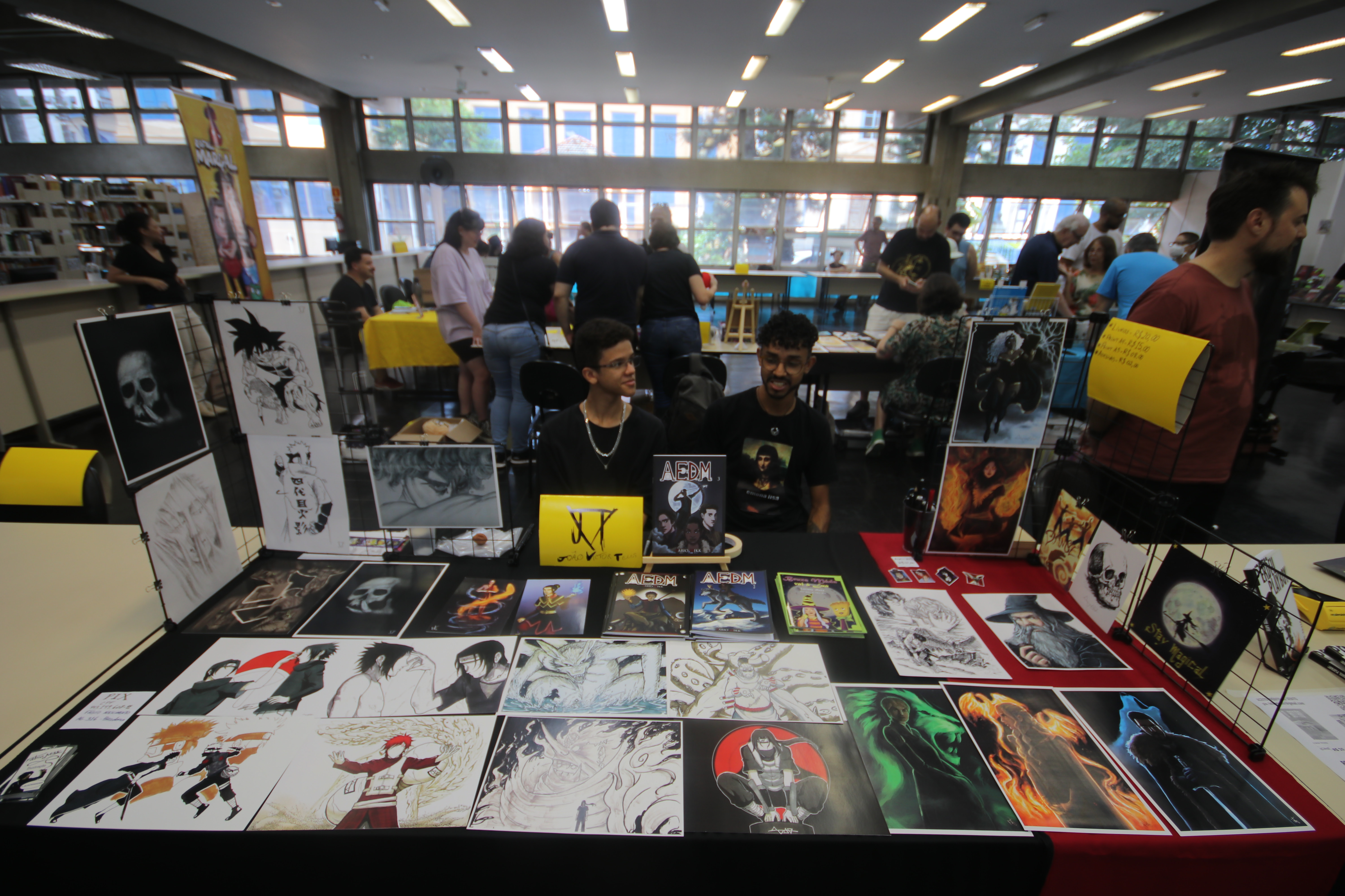 Feira é um espaço dedicado à troca de experiências entre leitores e produtores de quadrinhos