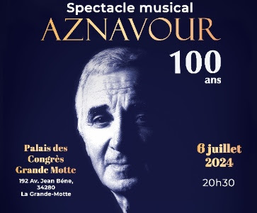 Spectacle musical Aznavour 100 ans