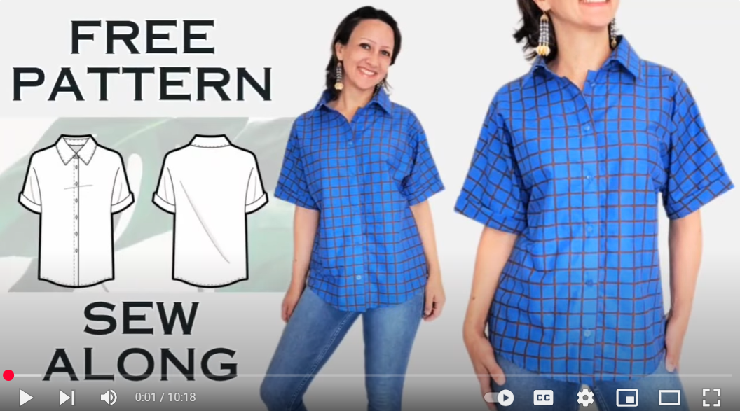 Button-up Shirt Free Pattern