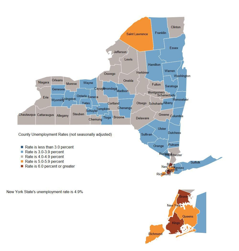 Unemployment Rates by County