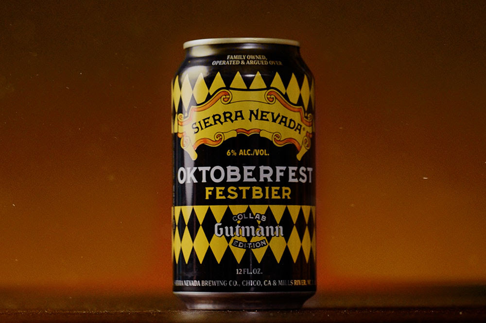 A can of Sierra Nevada's collaboration Oktoberfest with Brauerei Gutmann