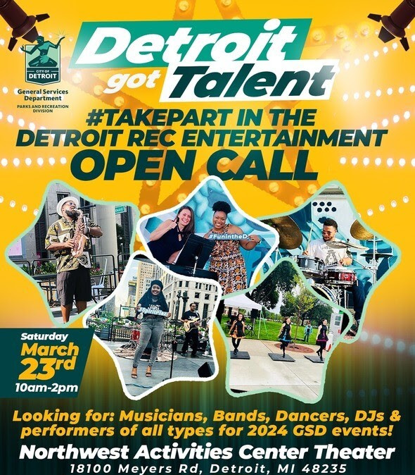 Detroit Got Talent open call graphic