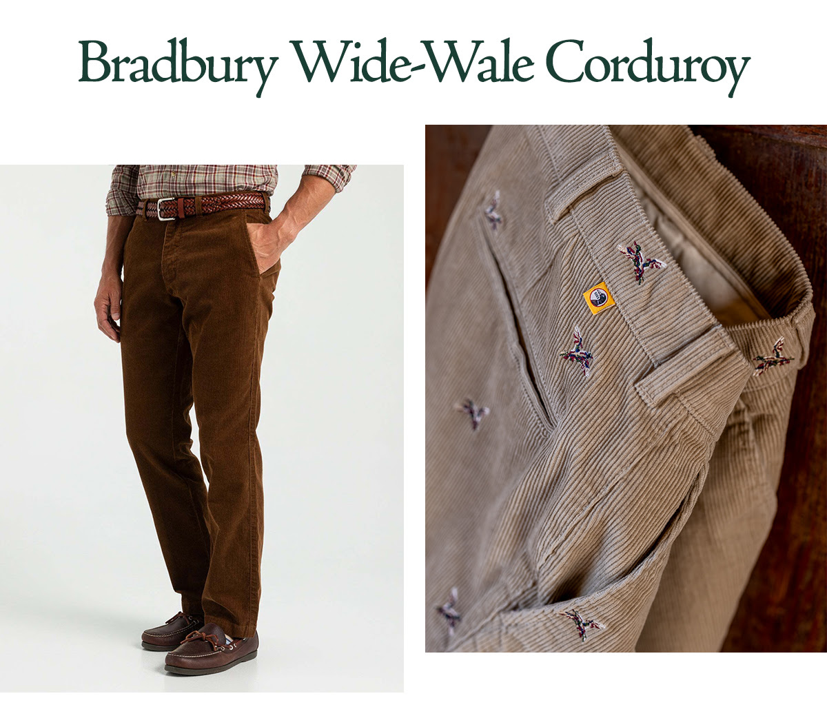 Bradbury Wide-Wale Corduroy