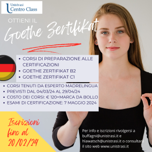 Corsi di preparazione certificazione Goethe B2 e C1