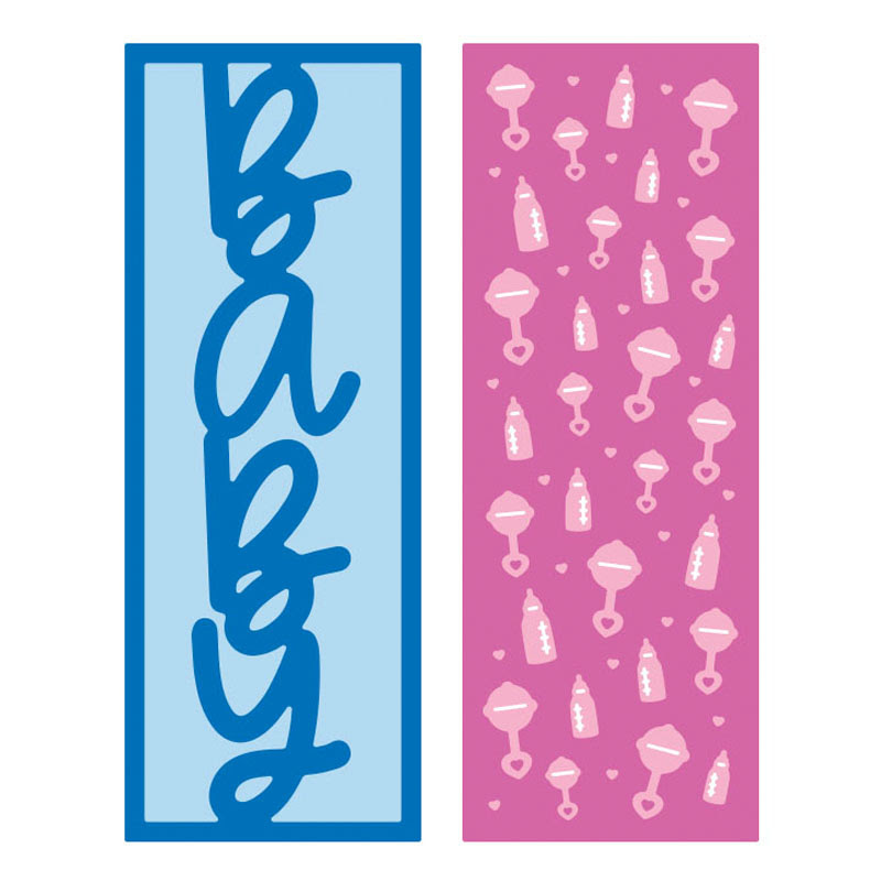 Image of Vertical Baby Panel Dies Set of 4