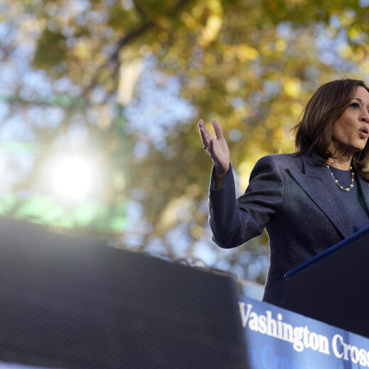 Democratic presidential nominee Vice President Kamala Harris speaks during a campaign event at Washington Crossing Historic Park, Wednesday, Oct. 16, 2024, in Washington Crossing, Pa. (AP Photo/Jacquelyn Martin)
Kamala Harris