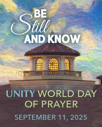 Be Still and Know - Unity World Day of Prayer - September 11, 2025 - An illustration of the Silent Unity cupola