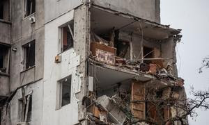 La guerra en Ucrania ha provocado graves daños en viviendas e infraestructuras públicas.