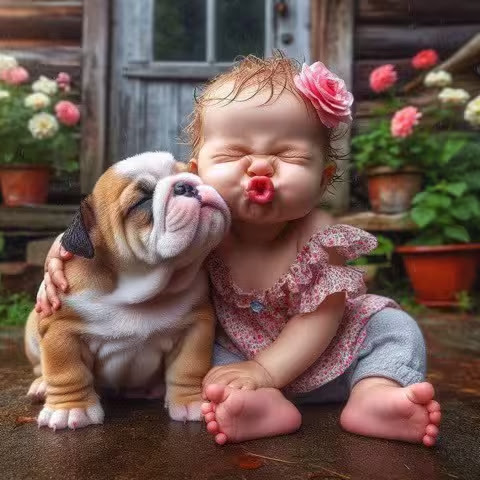 Kisses-to-Dog