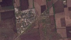 Un'immagine via satellite di Vuhledar, cittadina conquistata dai russi