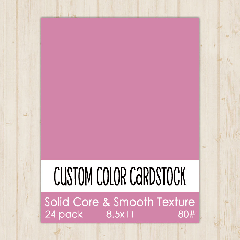 Image of Berry Custom Color Cardstock 24 Pack 80# 8.5x11