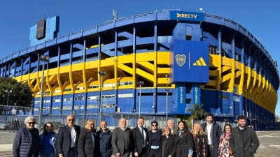 La Comunidad de Madrid visita La Bombonera: 