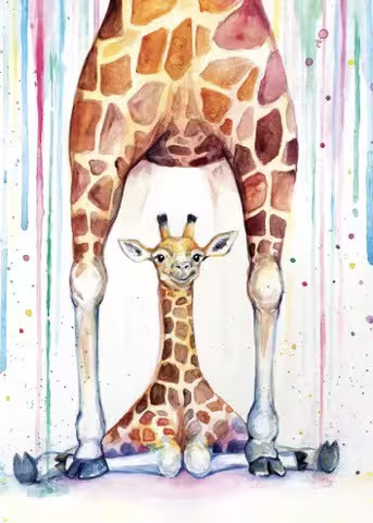Giraffe-Rain-Baby