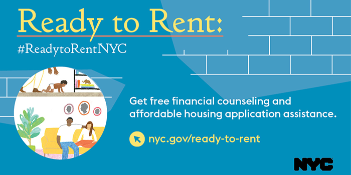 Campaign ad for Ready to Rent NYC program