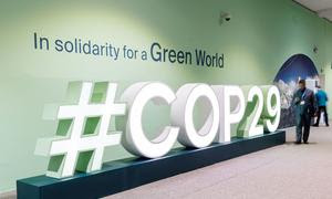 Entre bastidores del estadio de Bakú, sede de la última conferencia de la ONU sobre el cambio climático, la COP29, celebrada en la capital de Azerbaiyán del 11 al 22 de noviembre.