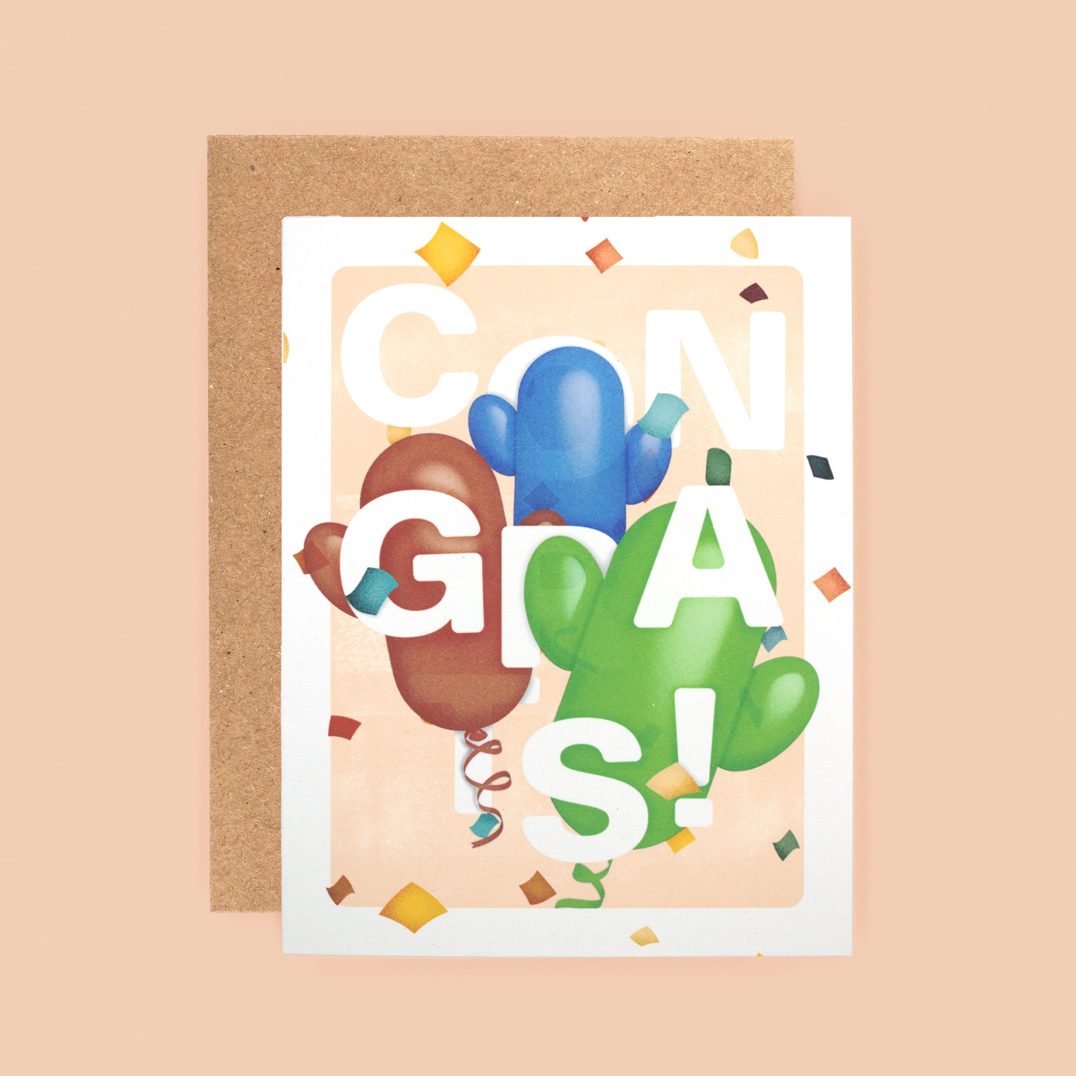 Image of Congrats Confetti Greeting Card